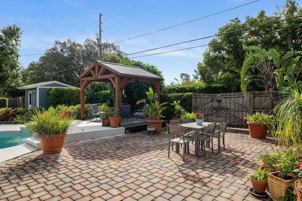 Fenced for privacy with rear gate access