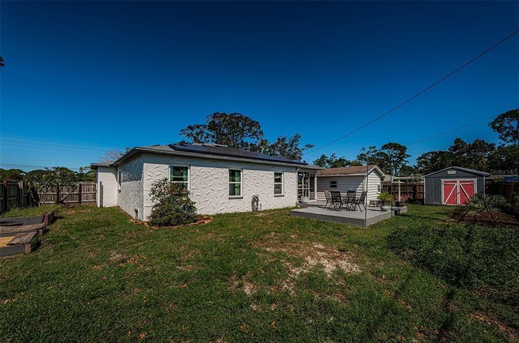 Solar Panels, Detached Bonus Room, Deck, Shed