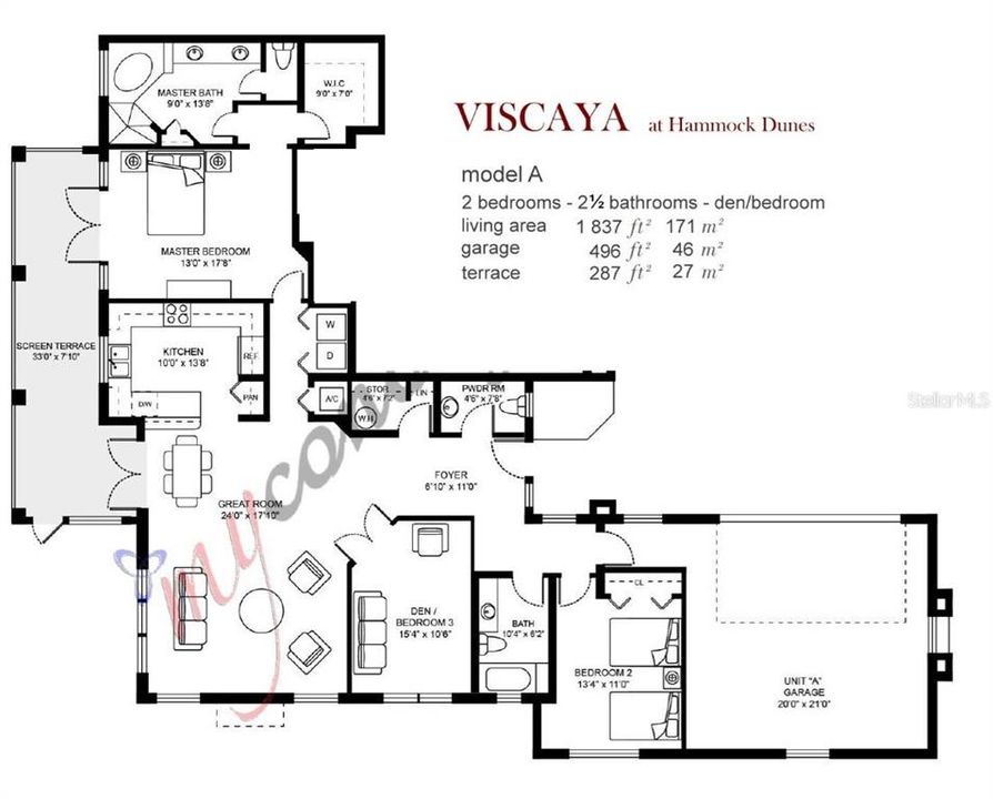 На продажу: $549,900 (2 спален, 2 ванн, 1837 Квадратных фут)