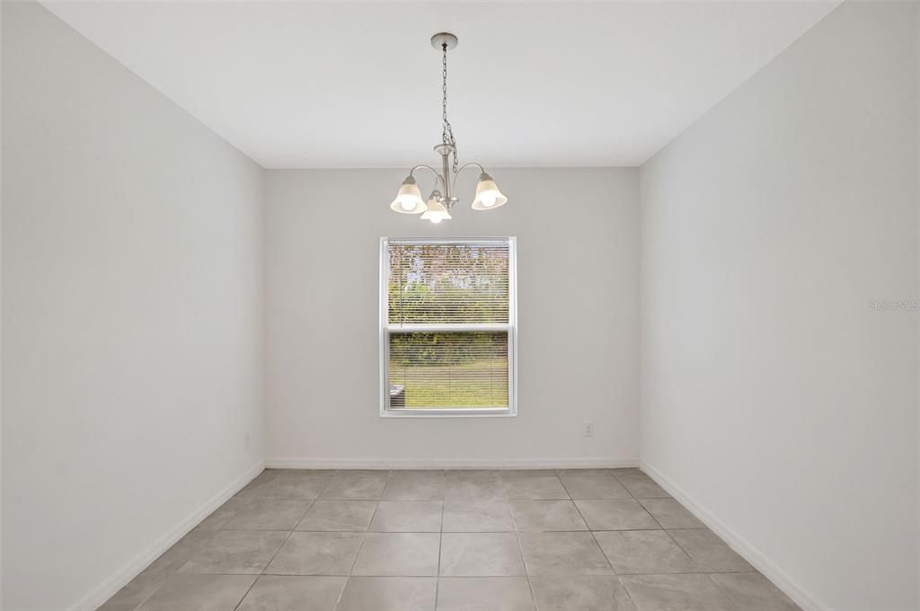 Dining area next to kitchen