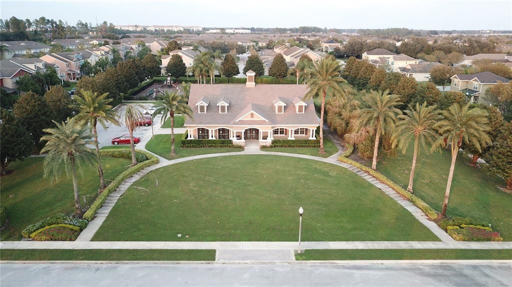 Clubhouse and recreation area.