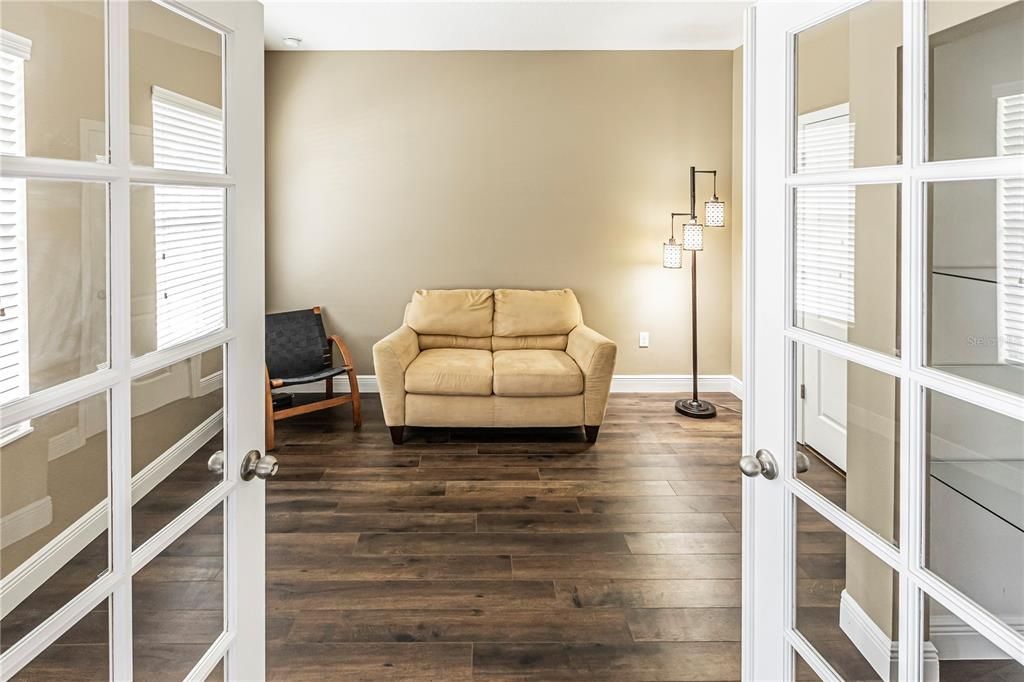 4th bedroom with french doors