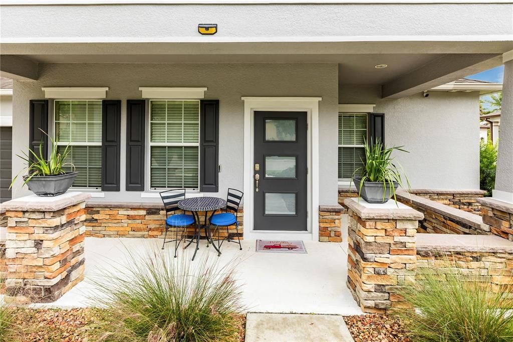 Welcoming front porch