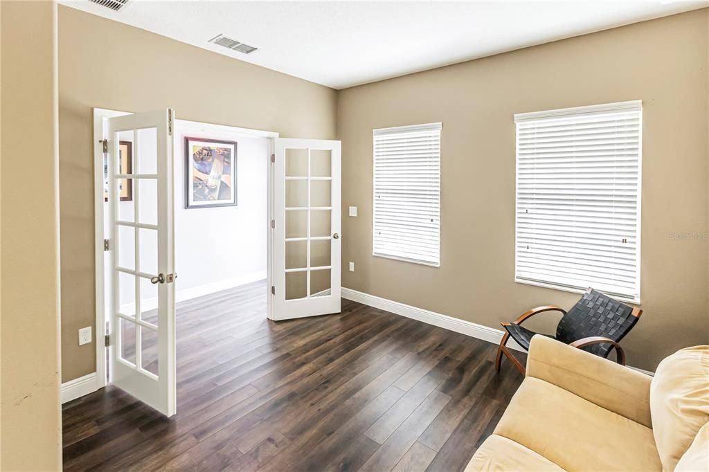 Could be a perfect office or guest bedroom with direct access to one of the hallway bathrooms