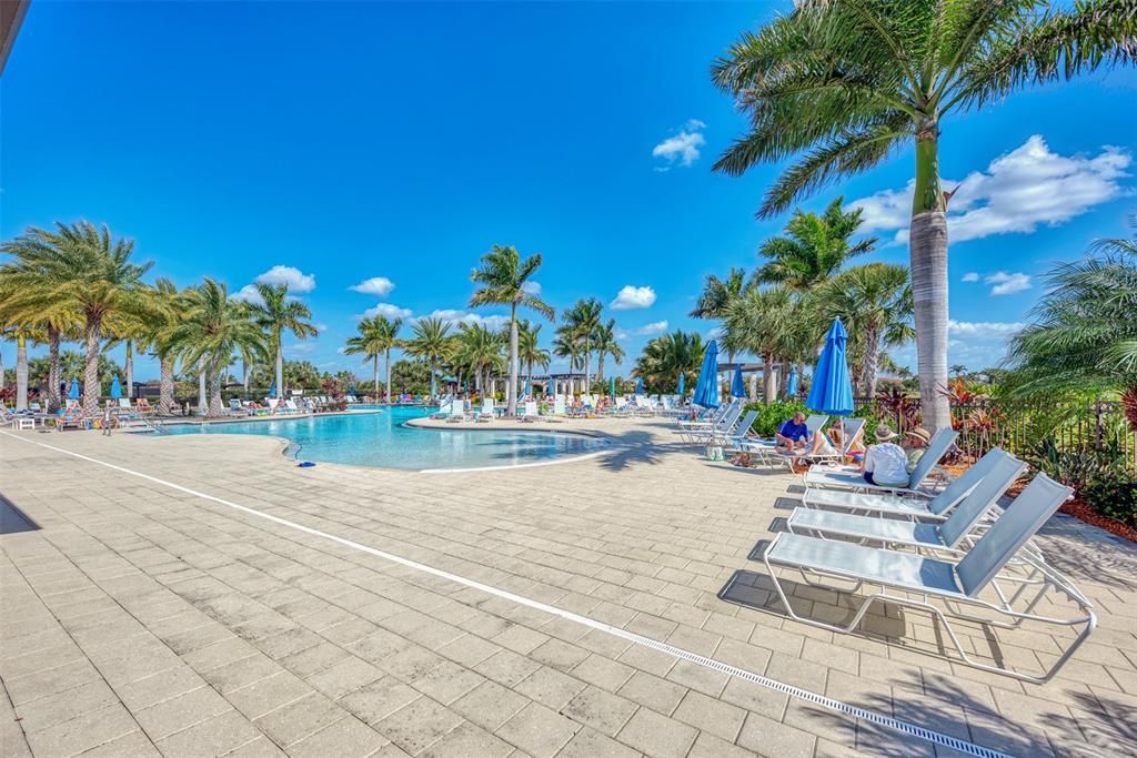 The pool lanai