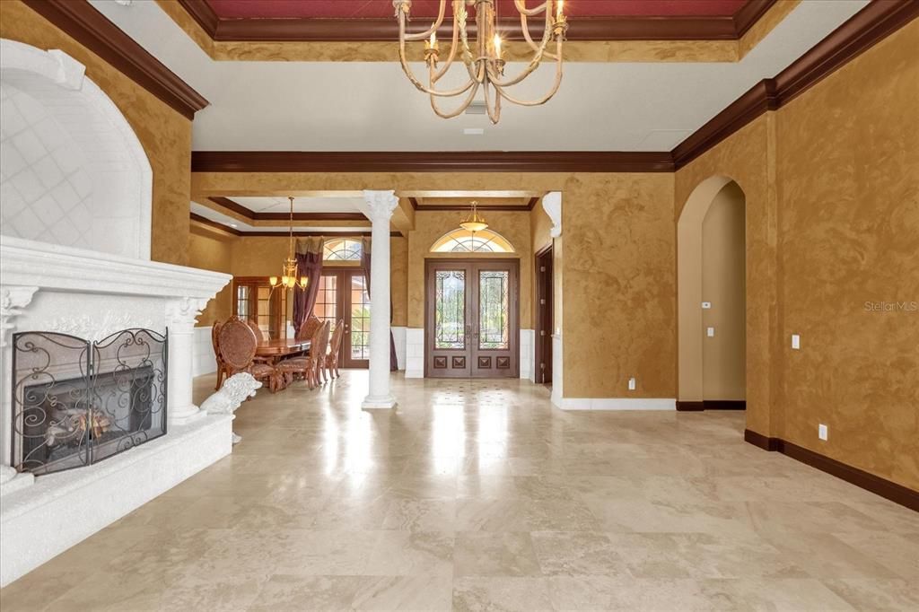 Foyer and Living Room