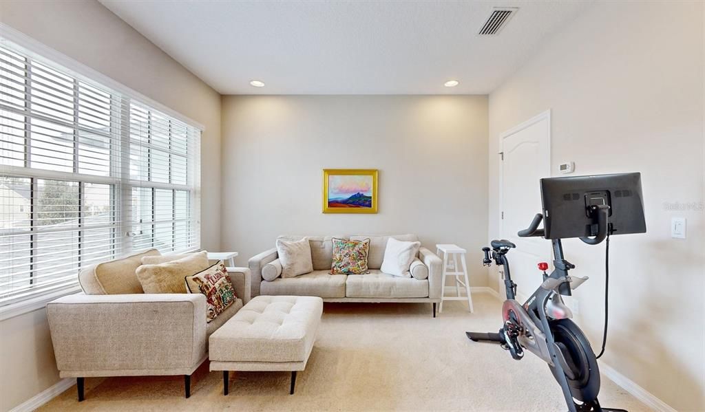 Second level Loft with large built-in Closet.