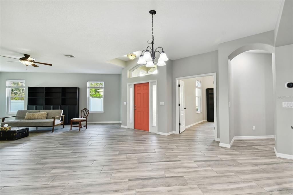 wide open floorplan