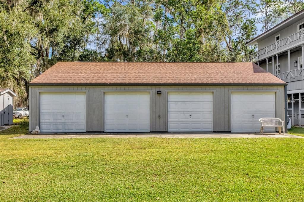 Property comes with a 4-car garage