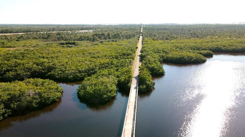 Cape Haze Pioneer Bike Trail over Coral Creek Bridge. 8 Miles of biking