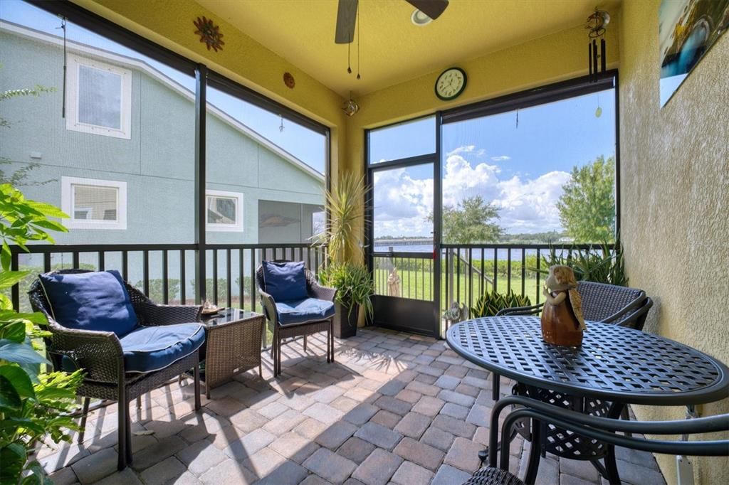 The Screened , paved patio