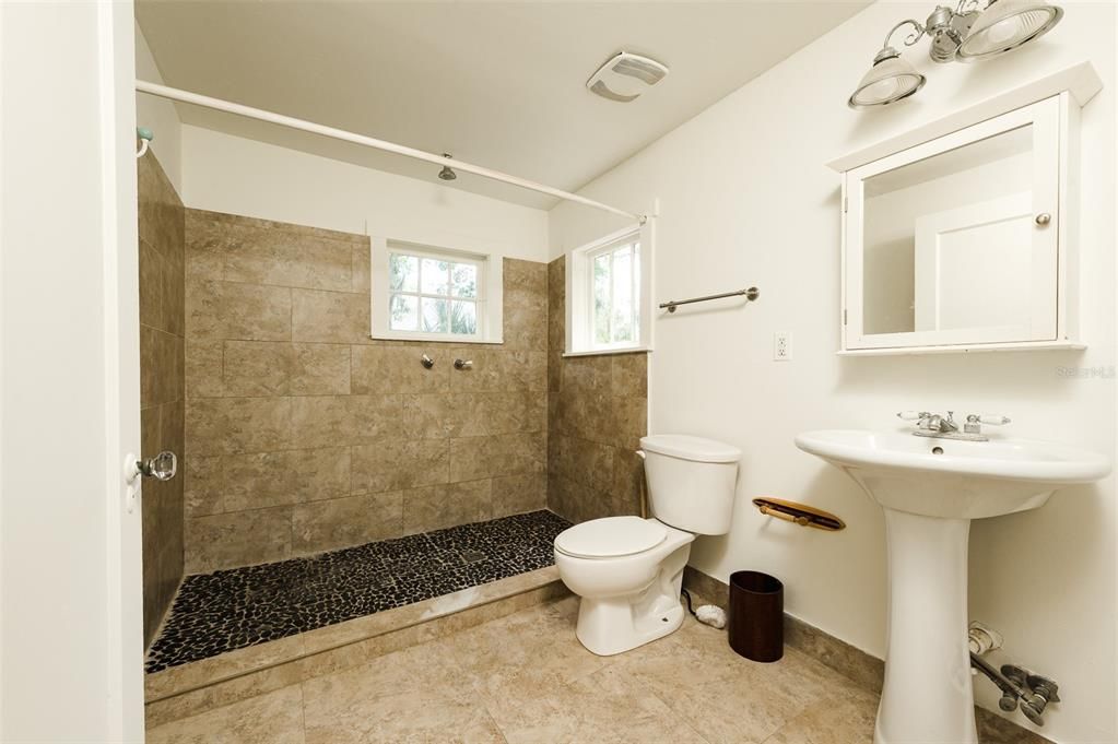 Garage apartment bathroom