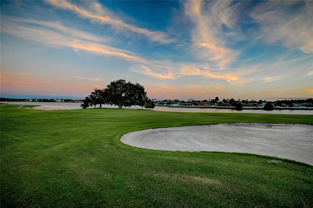 This is the ninth hole of Reilly Golf Course at Palmer Legends