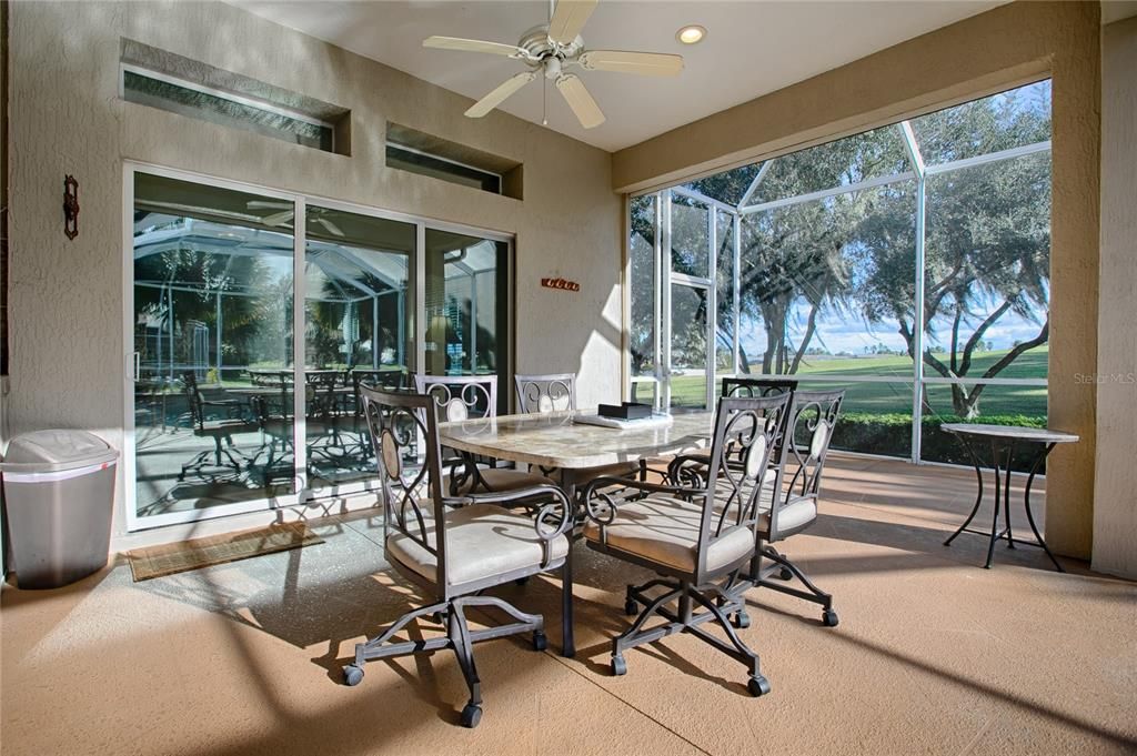 Looking towards family room and views