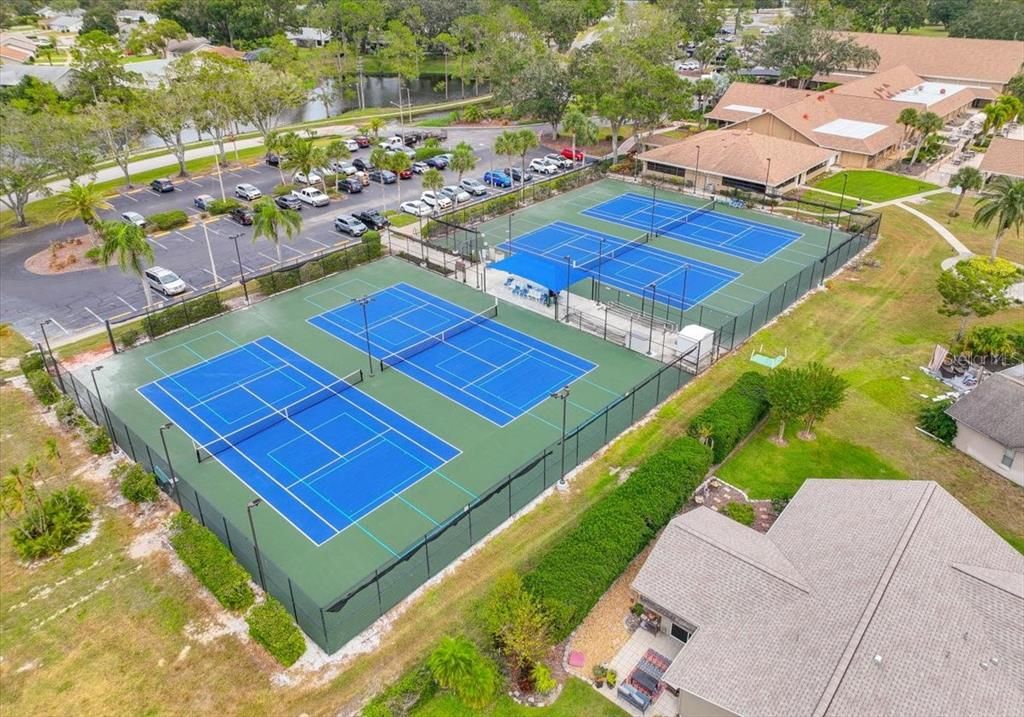 Pickleball and tennis courts