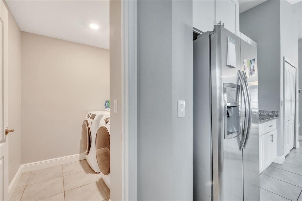 Laundry room off kitchen