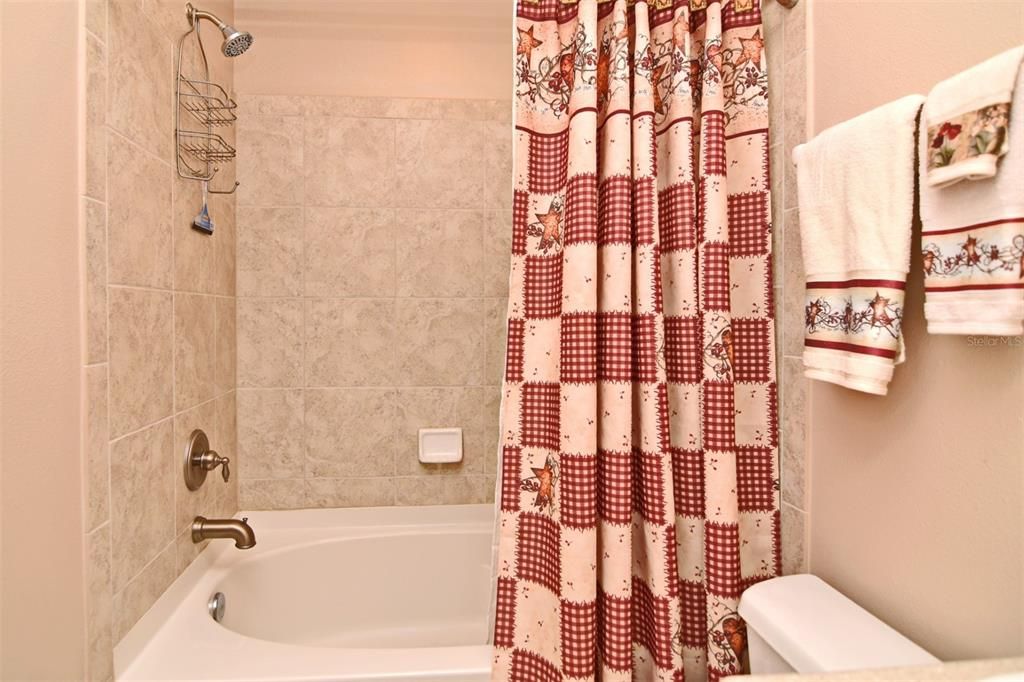 Second Floor shower and tub combo.