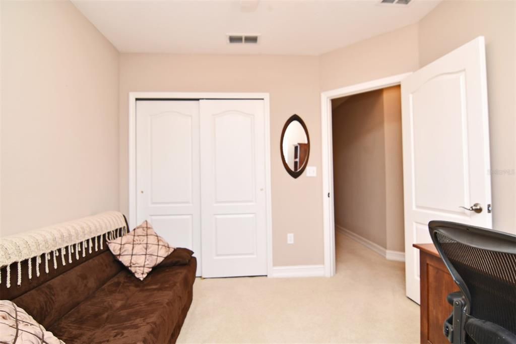 Nice closet in the upstairs bedroom.