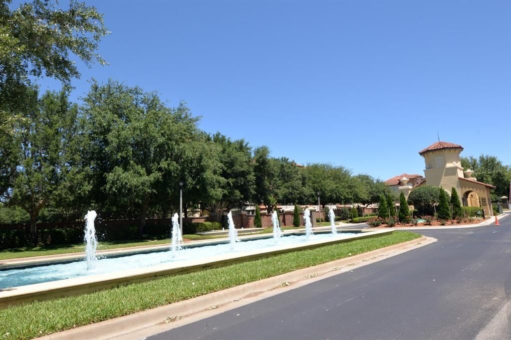 Fountain entrance.