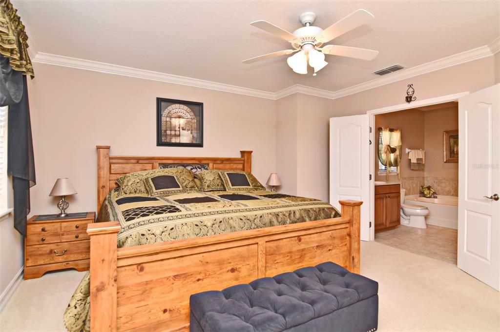 Master bedroom has room for king sized bath and additional furniture as desired.