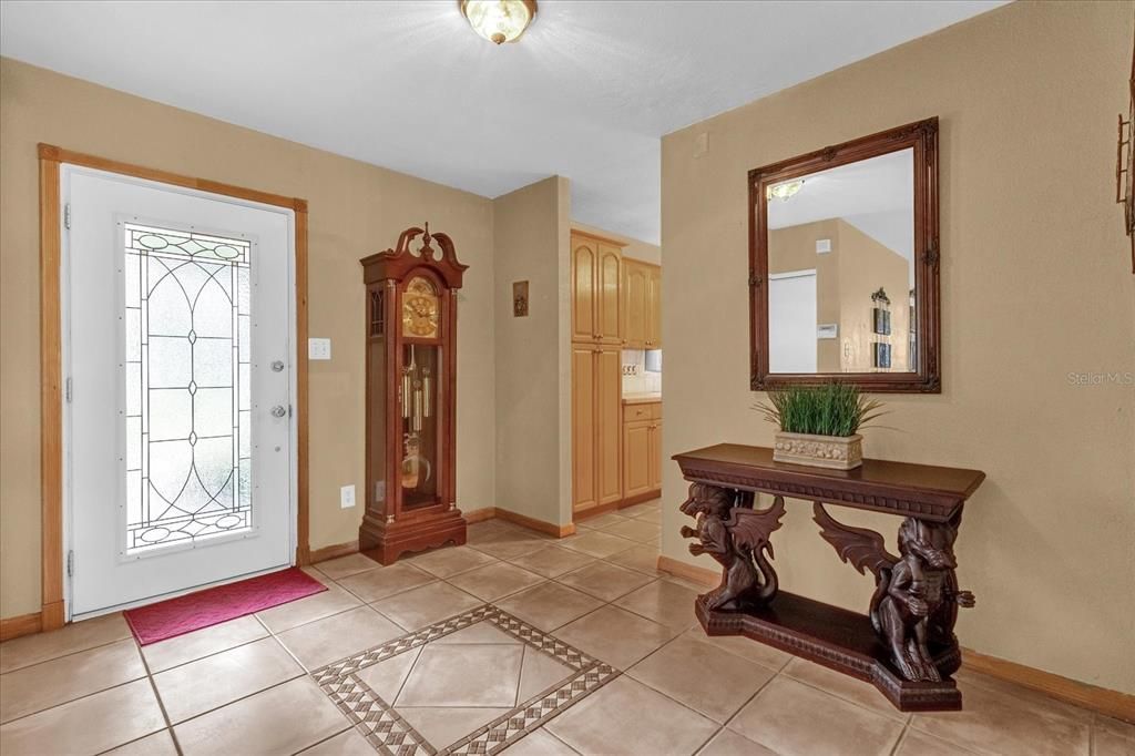 Large welcoming foyer