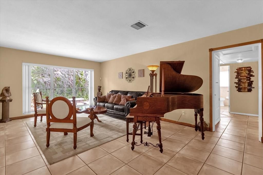 Formal living space off the front door