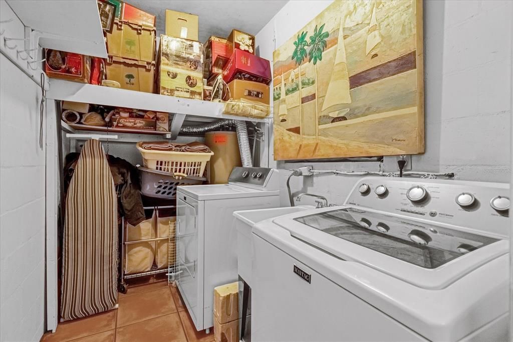 Indoor laundry room