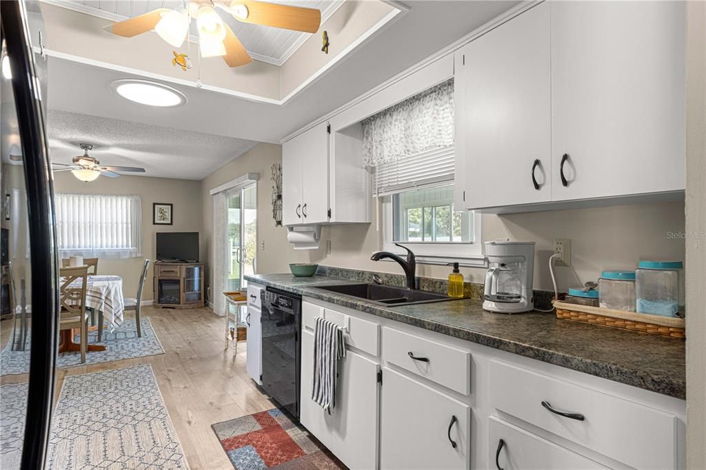 Kitchen into Dining room