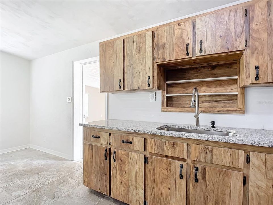 large deep stainless steel sink