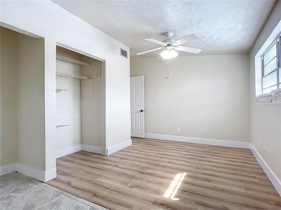 large closets in main bedroom