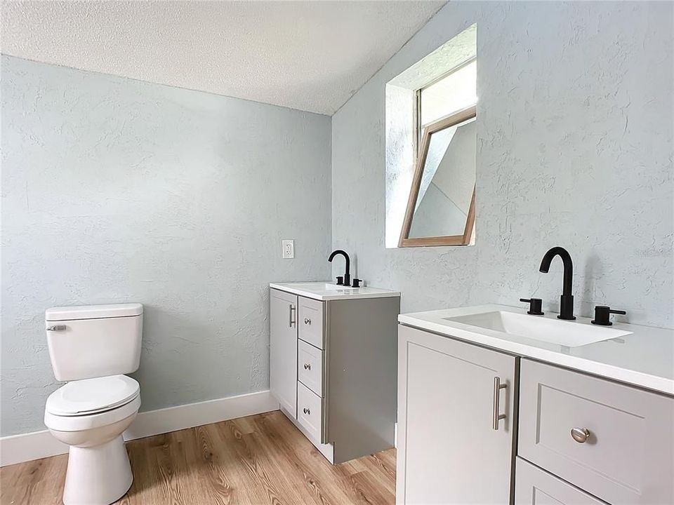 main bedroom ensuite with double sinks