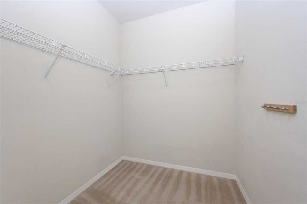 walk in closet in bedroom