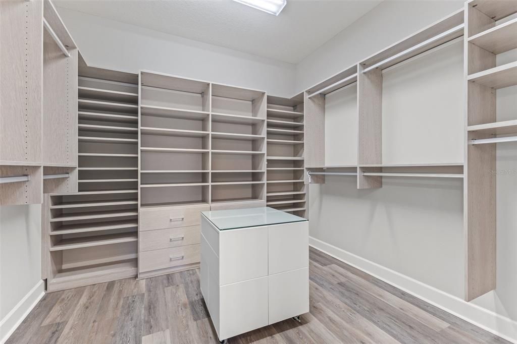 Primary walk-in closet