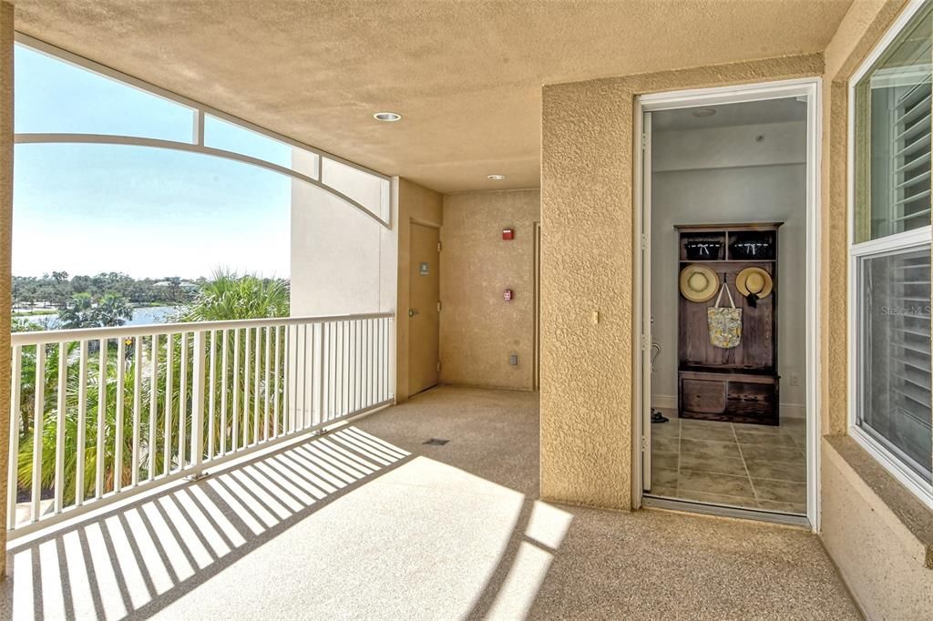 Entry way to condominium.