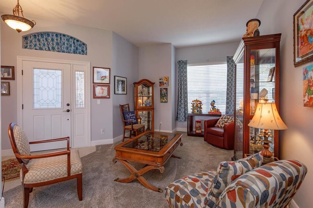 Formal Living Room with new carpet