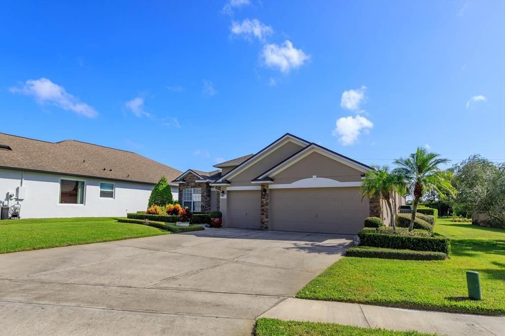 3 Car Garage with ample driveway for extra parking