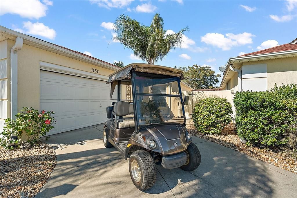 Yamaha gas golf cart included!