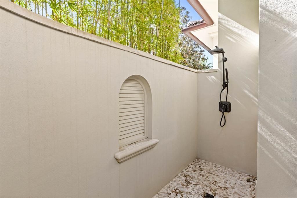 Outdoor Shower off Primary Bath