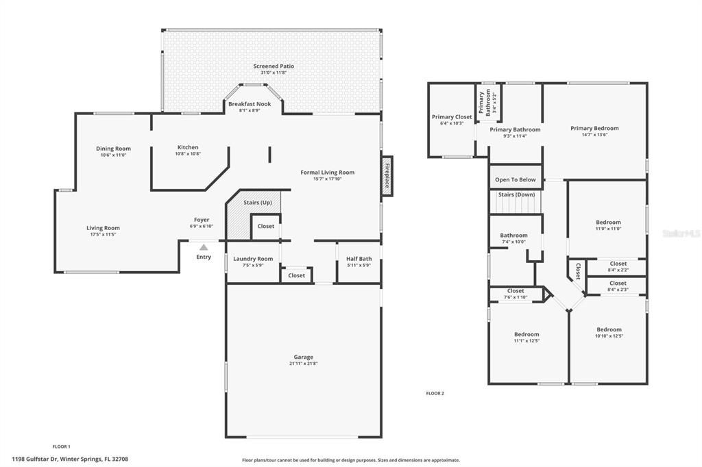 На продажу: $509,900 (4 спален, 2 ванн, 2284 Квадратных фут)