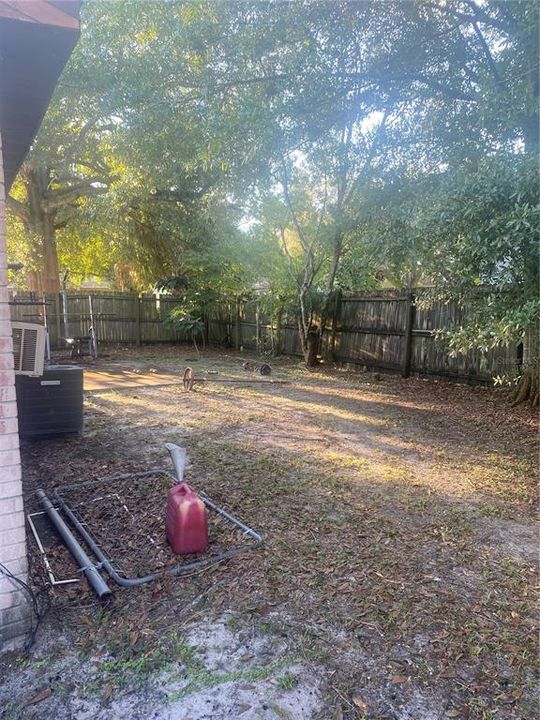 Fenced Back Yard