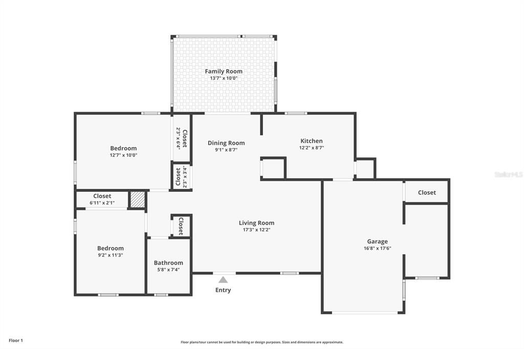 For Sale: $262,000 (2 beds, 1 baths, 812 Square Feet)