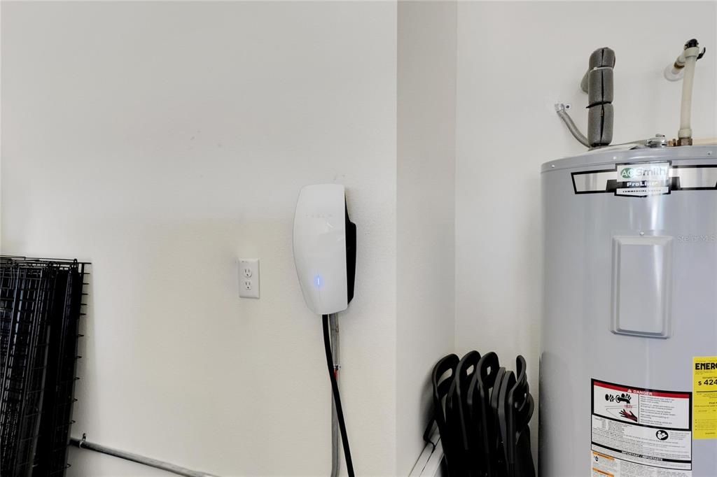 Electric car charger in the garage!