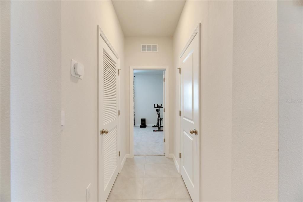 Hallway to Bedroom 4 and 1/2 bath!