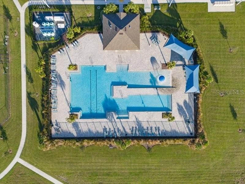 Resort style community pool