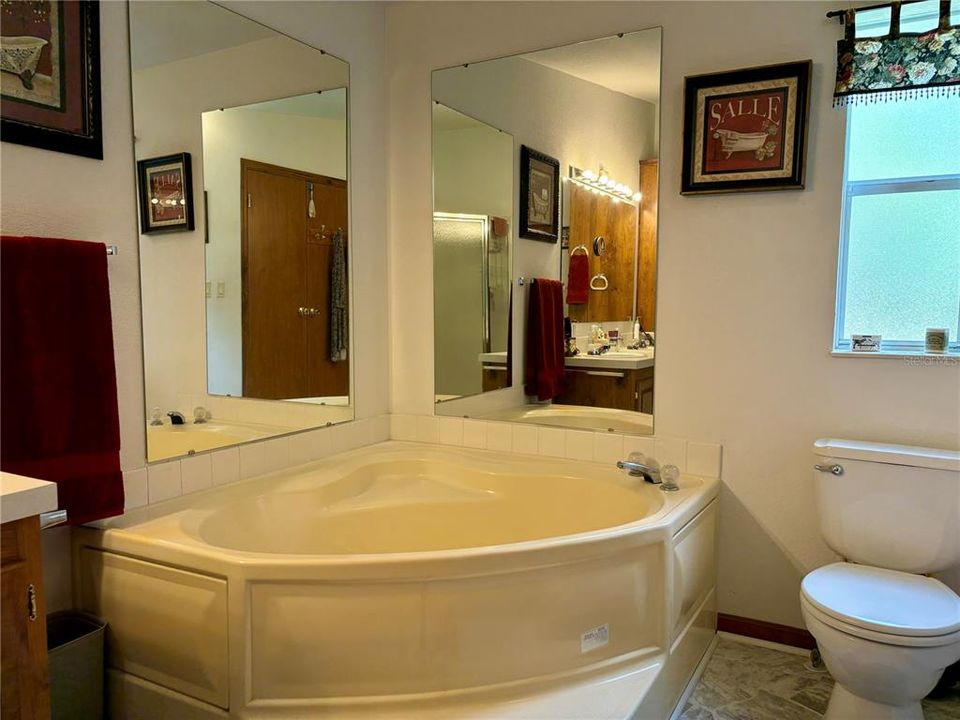 Primary Bathroom with soaker tub