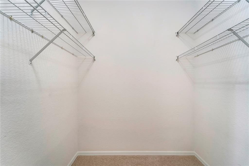 Two Closets: one Walk-In and one standard