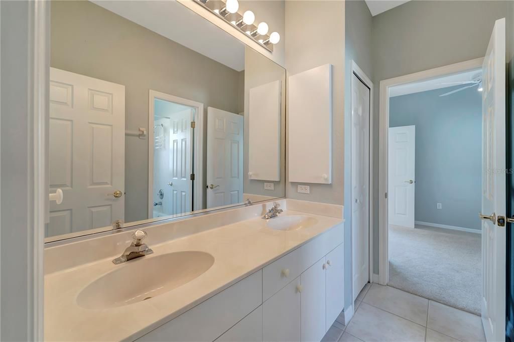 Linen Closet in Jack & Jill Bathroom