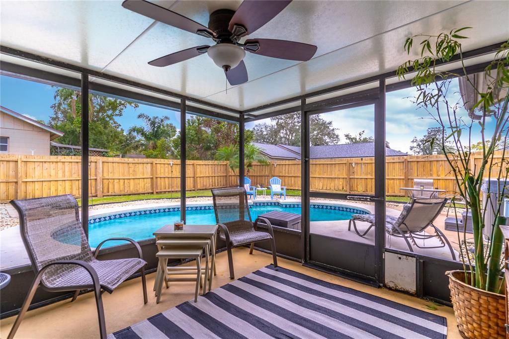 Screened-in patio