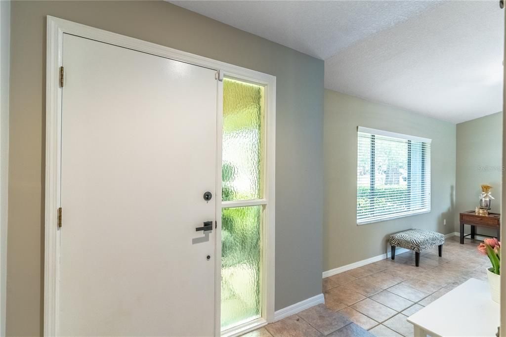 Foyer opens to the family room