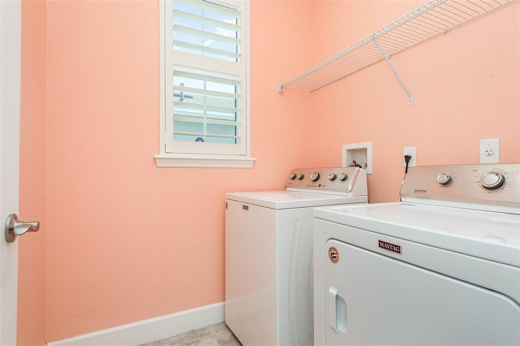 Interior laundry room